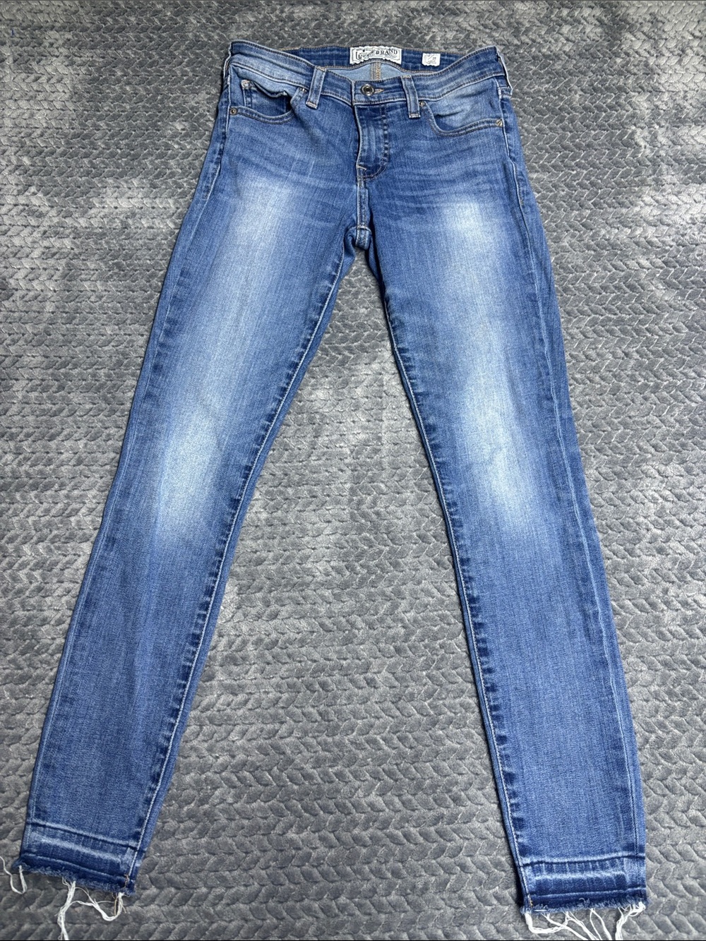 Lucky Brand Faded Blue Skinny Ankle  Jeans